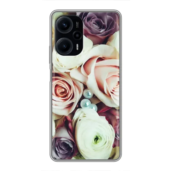 Чехол с рисунком «Букет РОЗ» для Xiaomi POCO F5 Чехол с рисунком «Букет РОЗ» для Xiaomi POCO F5