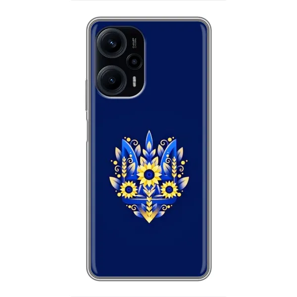 Чехол с рисунком «Цветущий Герб» для Xiaomi POCO F5