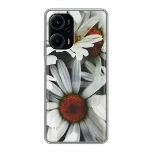 Чехол с ромашками на Xiaomi POCO F5 (Цветы Ромашки)