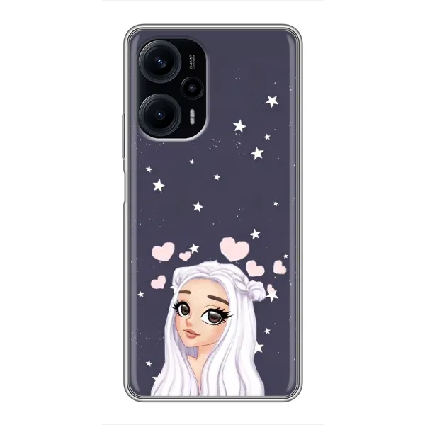Чехол с рисунком «Девушка и сердечки» для Xiaomi POCO F5 Чехол с рисунком «Девушка и сердечки» для Xiaomi POCO F5