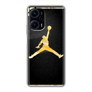 Силиконовый Чехол Nike Air Jordan на Поко Ф5 (Джордан 23)