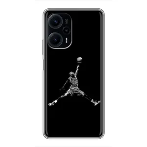 Силиконовый Чехол Nike Air Jordan на Поко Ф5 (Джордан)