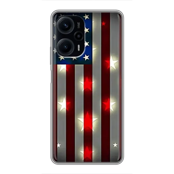 Чехол с рисунком «Флаг США 2» для Xiaomi POCO F5 Чехол с рисунком «Флаг США 2» для Xiaomi POCO F5
