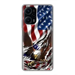 Чехол Флаг USA для Xiaomi POCO F5 (Флаг USA)