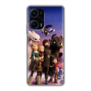 Чехол дракон Беззубик для Xiaomi POCO F5 (Герои дракона)