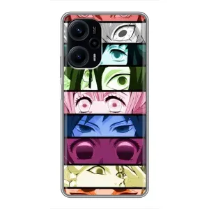 Силиконовые чехлы с глазами Anime для Поко Ф5 (Глаза Хашира)