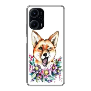 Чехол с Лисичкой для Xiaomi POCO F5 (Хитрая лиса)