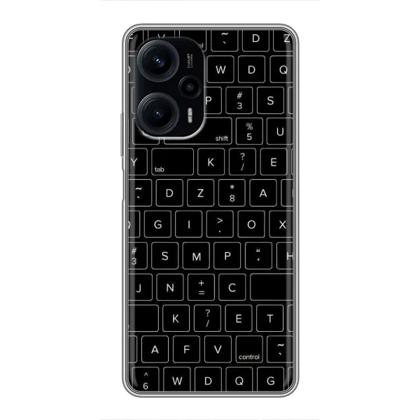 Чехол с рисунком «Клавиатура» для Xiaomi POCO F5 Чехол с рисунком «Клавиатура» для Xiaomi POCO F5