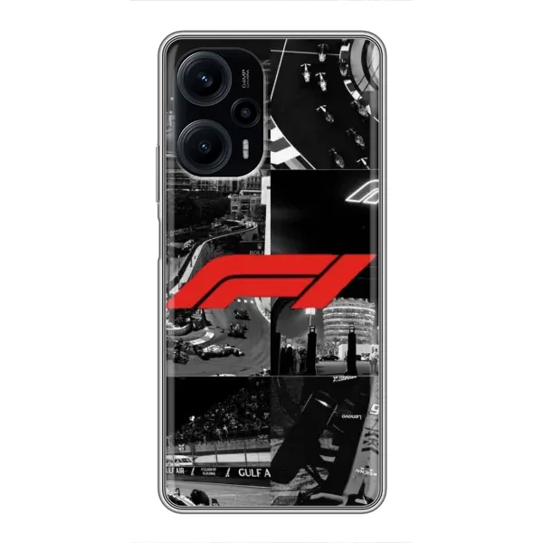 Чехол с рисунком «Коллаж Формула 1» для Xiaomi POCO F5 Чехол с рисунком «Коллаж Формула 1» для Xiaomi POCO F5