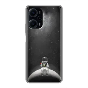 Силиконовый Чехол с принтом "Космонавты" на Xiaomi POCO F5 (Космонавт романтик)