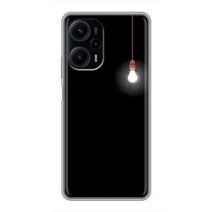 Чохол з картинками на чорному фоні для Xiaomi POCO F5 (Лампочка)