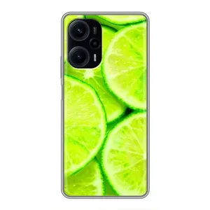 Чехол с изображением вкусной еды для Xiaomi POCO F5 (Лайм)