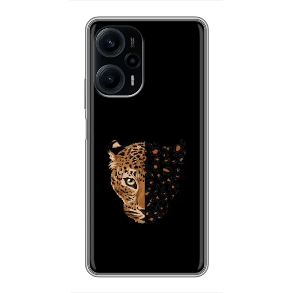 Чехол с рисунком «Леопард на черном» для Xiaomi POCO F5 Чехол с рисунком «Леопард на черном» для Xiaomi POCO F5