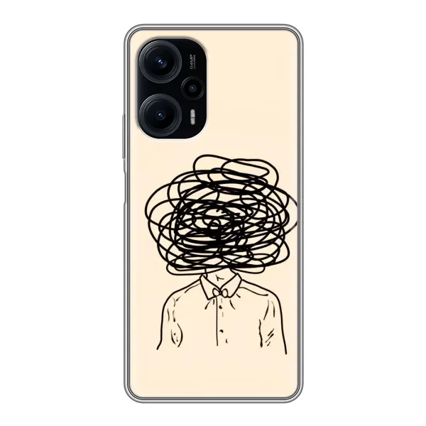 Чехол с рисунком «Мысли» для Xiaomi POCO F5 Чехол с рисунком «Мысли» для Xiaomi POCO F5