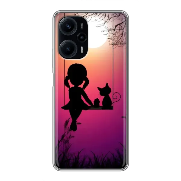 Чехол с рисунком «На качели» для Xiaomi POCO F5 Чехол с рисунком «На качели» для Xiaomi POCO F5
