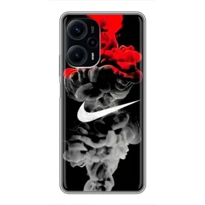 Силиконовый Чехол на Xiaomi POCO F5 с картинкой Nike (Nike дым)