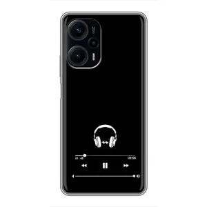Чохол з картинками на чорному фоні для Xiaomi POCO F5 (Плеєр)