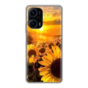 Чохол з Квітами для Xiaomi POCO F5 (поле соняшників)