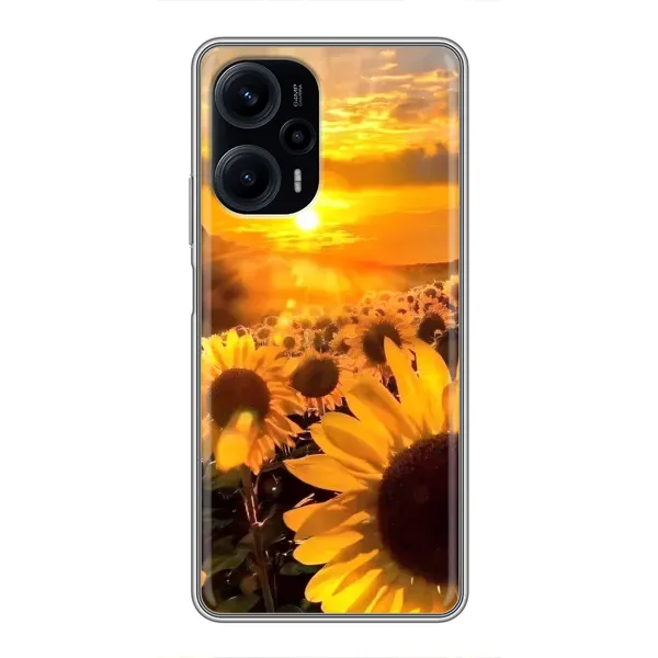 Чехол с рисунком «поле подсолнухов» для Xiaomi POCO F5