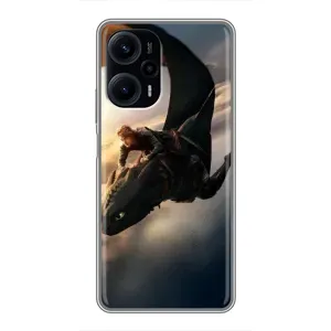 Чехол дракон Беззубик для Xiaomi POCO F5 (Полет Беззубика)