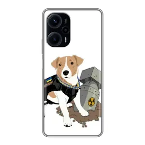 Чехол с принтом Собаки Патрон для Xiaomi POCO F5 (Пёс Патрон с ракетой)