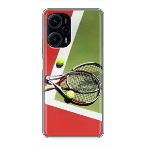 Чехлы с принтом Спортивная тематика для Xiaomi POCO F5 (Ракетки теннис)