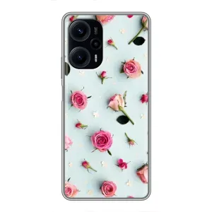 Чохли з принтом Троянд для Xiaomi POCO F5 (Різні квіти)