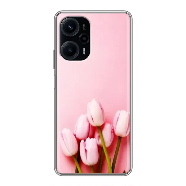 Чехол с рисунком «Розовые тюльпаны» для Xiaomi POCO F5 Чехол с рисунком «Розовые тюльпаны» для Xiaomi POCO F5