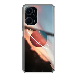 Чохол (ТПУ) з планетами на Xiaomi POCO F5 (Сатурн)
