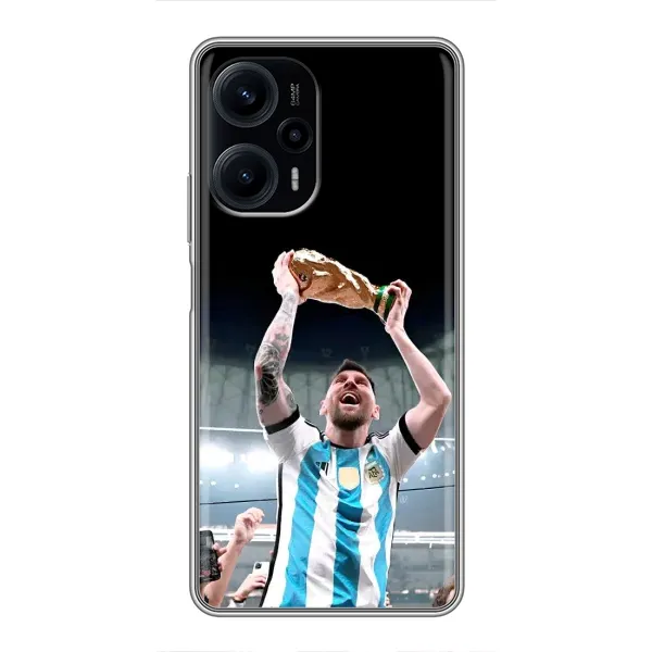 Чехол с рисунком «Счастливый Месси» для Xiaomi POCO F5