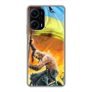 Чехол с картинкой (Патриотический КОЗАК) на Xiaomi POCO F5 (Сильный Козак)