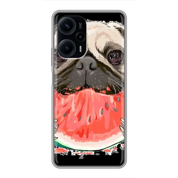 Чехол с рисунком «Смешной Мопс» для Xiaomi POCO F5 Чехол с рисунком «Смешной Мопс» для Xiaomi POCO F5