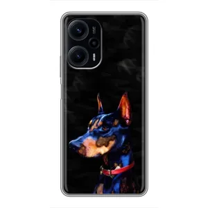 Бампер для Xiaomi POCO F5 с картинкой "Песики" (Собака Мопс)