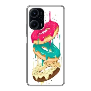 Чехол с изображением вкусной еды для Xiaomi POCO F5 (Сочные пончики)