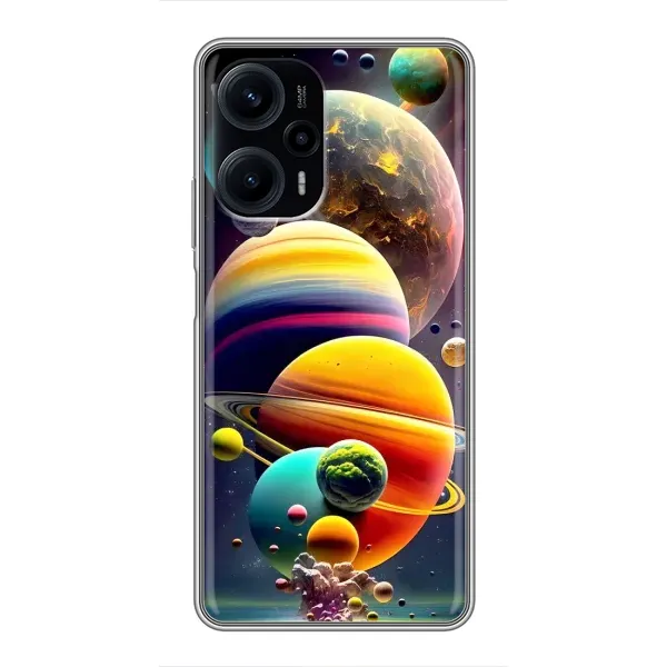Чехол с рисунком «Солнечна система» для Xiaomi POCO F5 Чехол с рисунком «Солнечна система» для Xiaomi POCO F5