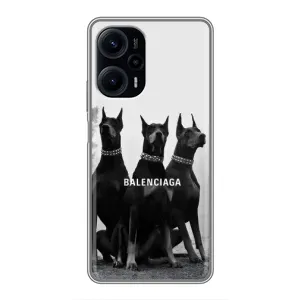 Чехол ДОБЕРМАН для Xiaomi POCO F5 (Три добермана)