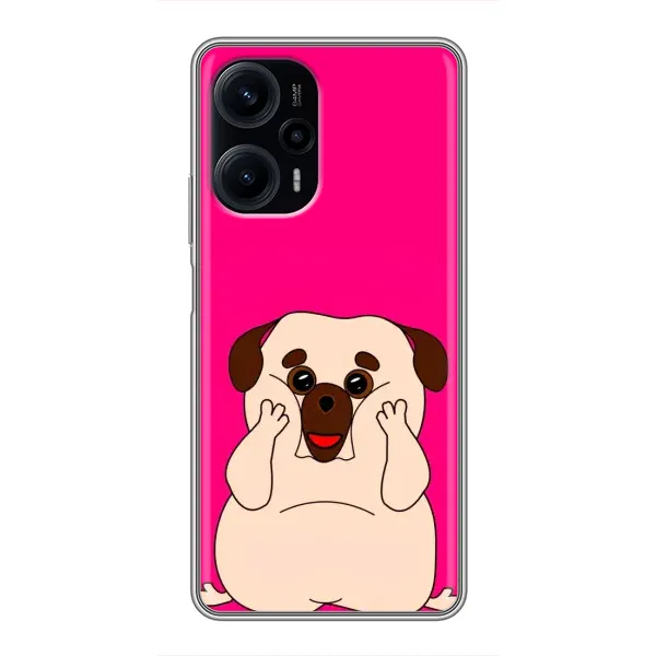 Чехол с рисунком «Веселый Мопсик» для Xiaomi POCO F5 Чехол с рисунком «Веселый Мопсик» для Xiaomi POCO F5