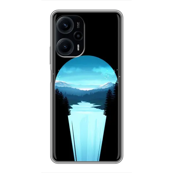 Чехол с рисунком «Синий Водопад» для Xiaomi POCO F5 Чехол с рисунком «Синий Водопад» для Xiaomi POCO F5