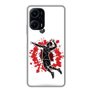 Чехлы с принтом Спортивная тематика для Xiaomi POCO F5 (Волейболист)
