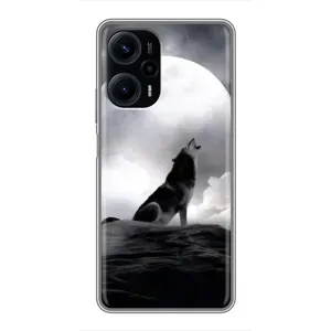 Чохол з Вовком на Xiaomi POCO F5 (Вовк і місяць)