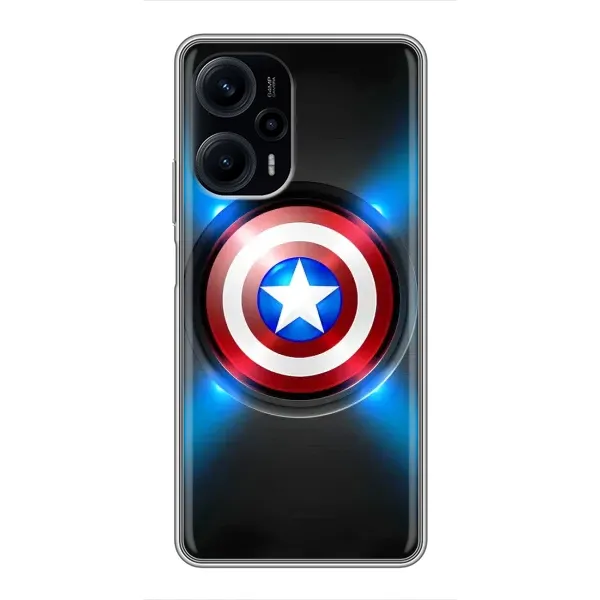 Чехол с рисунком «Яркий Щит Капитана» для Xiaomi POCO F5