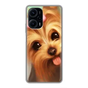 Чехол (ТПУ) Милые собачки для Xiaomi POCO F5 (Йоршенский терьер)
