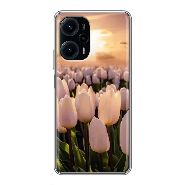 Чехол с рисунком «Закат с цветами» для Xiaomi POCO F5 Чехол с рисунком «Закат с цветами» для Xiaomi POCO F5