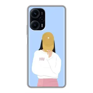 Силіконовый Чохол на Xiaomi POCO F5 з картинкой Модных девушек (Жовта кепка)