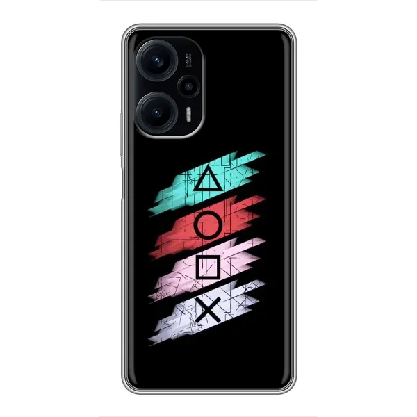 Чехол с рисунком «Значки Sony» для Xiaomi POCO F5 Чехол с рисунком «Значки Sony» для Xiaomi POCO F5