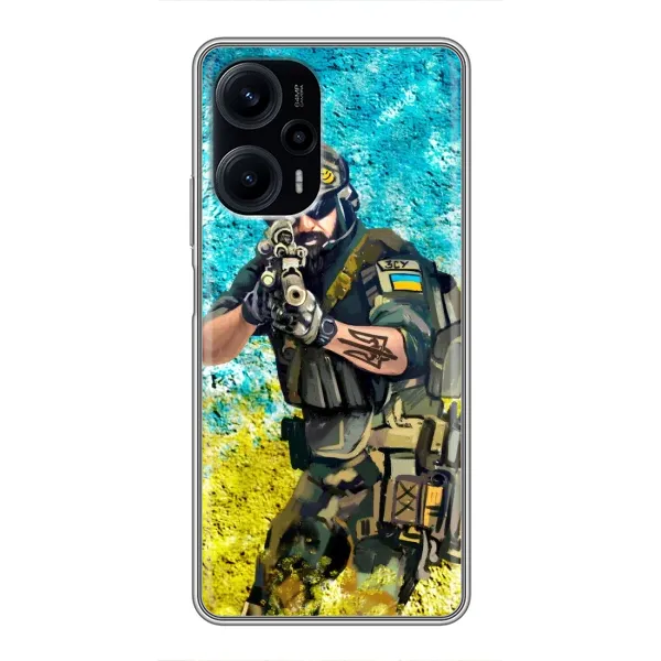 Чехол с рисунком «ЗСУ Воин» для Xiaomi POCO F5 Чехол с рисунком «ЗСУ Воин» для Xiaomi POCO F5