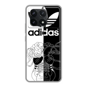 Чехол в стиле "Адидас" для Поко Ф6 Про (Adidas шнурки)