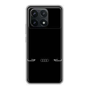 Силіконовий бампер з картинкою машини на Xiaomi POCO F6 Pro (Сілует Audi)