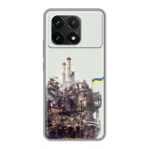 Чехлы на военную тематику для Xiaomi POCO F6 Pro (Азовсталь)