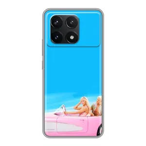Силиконовый Чехол Барби Фильм на Xiaomi POCO F6 Pro (Барби и Кен)